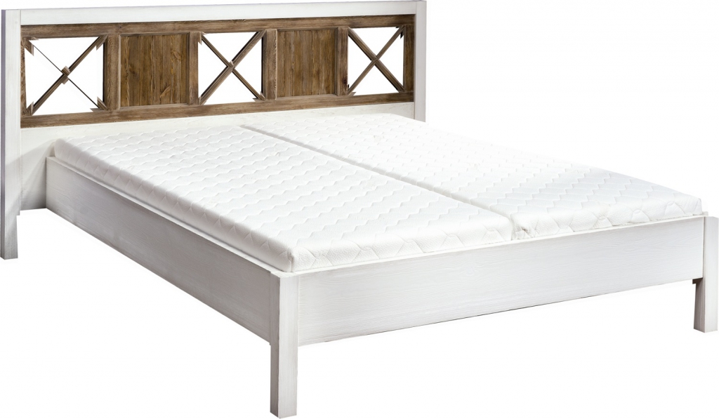 nazwa produktu: Łóżko prowansalskie białe 160 cm