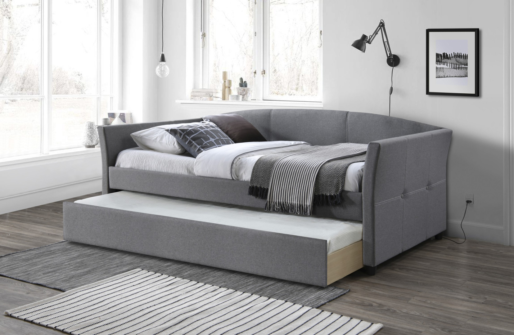 Produkt w kategorii: Łóżka, nazwa produktu: Łóżko Sanna - eleganckie wygodne łóżko