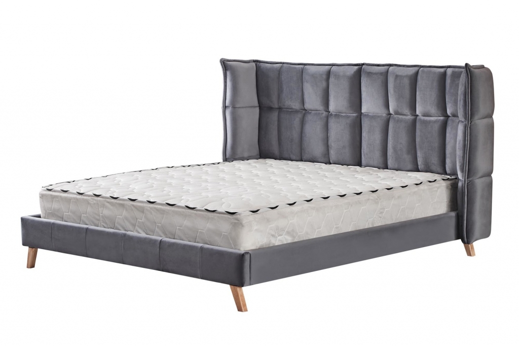 Produkt w kategorii: Łóżka, nazwa produktu: Nowoczesne łóżko Scandino Velvet eleganckie