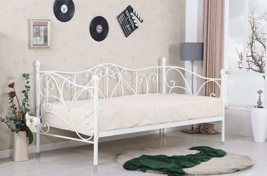 Produkt w kategorii: Łóżka, nazwa produktu: Łóżko Sumatra białe - eleganckie i funkcjonalne