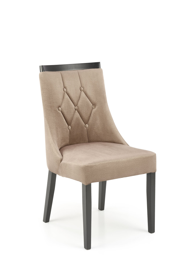 Produkt w kategorii: Łóżka, nazwa produktu: Krzesło Royal czarne MONOLITH 09 beige