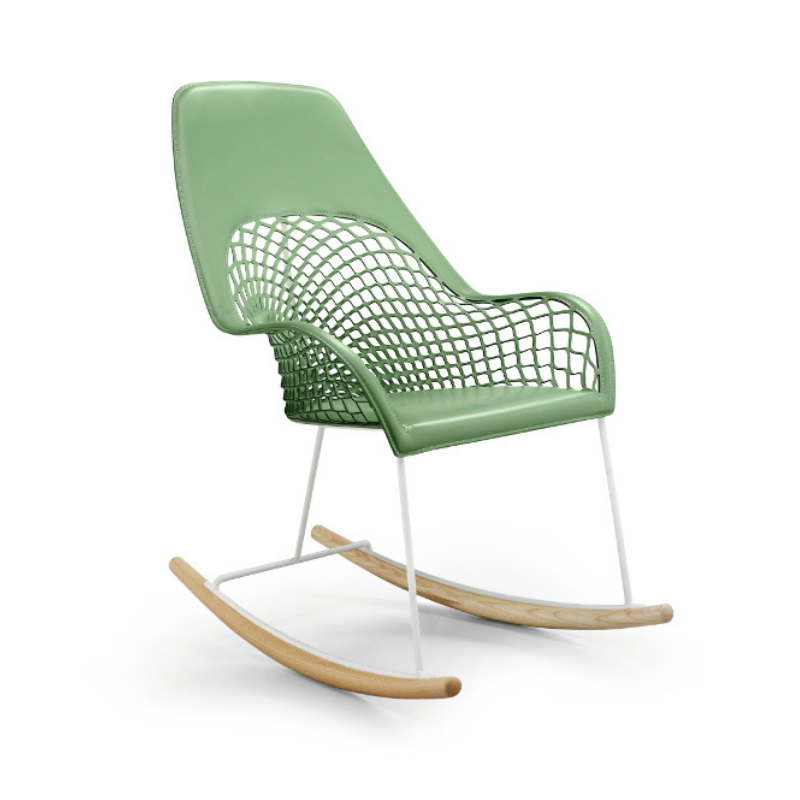 Produkt w kategorii: Fotele metalowe, nazwa produktu: Fotel bujany Guapa MIDJ elegance