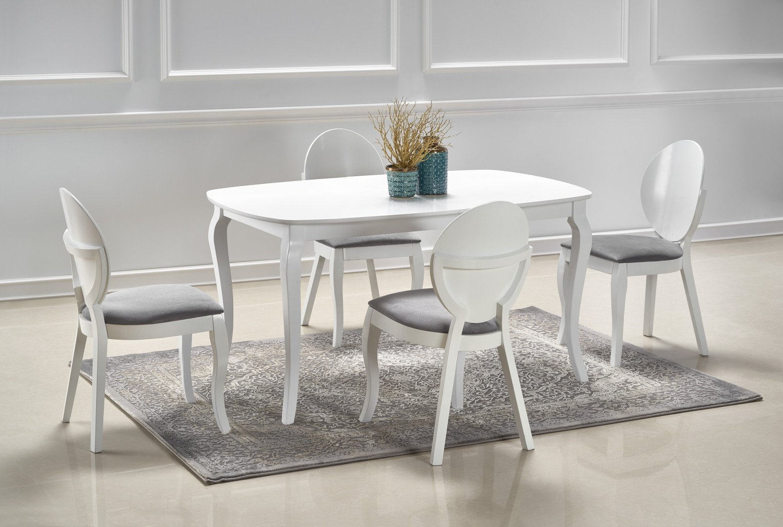 Stół rozkładany ALEXANDER biały 150-190cm