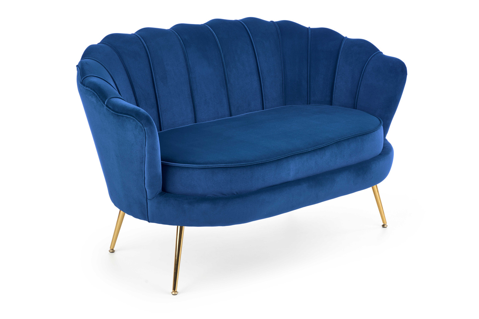 Produkt w kategorii: Fotele, nazwa produktu: Fotel wypoczynkowy AMORINITO XL Granatowy/Złoty