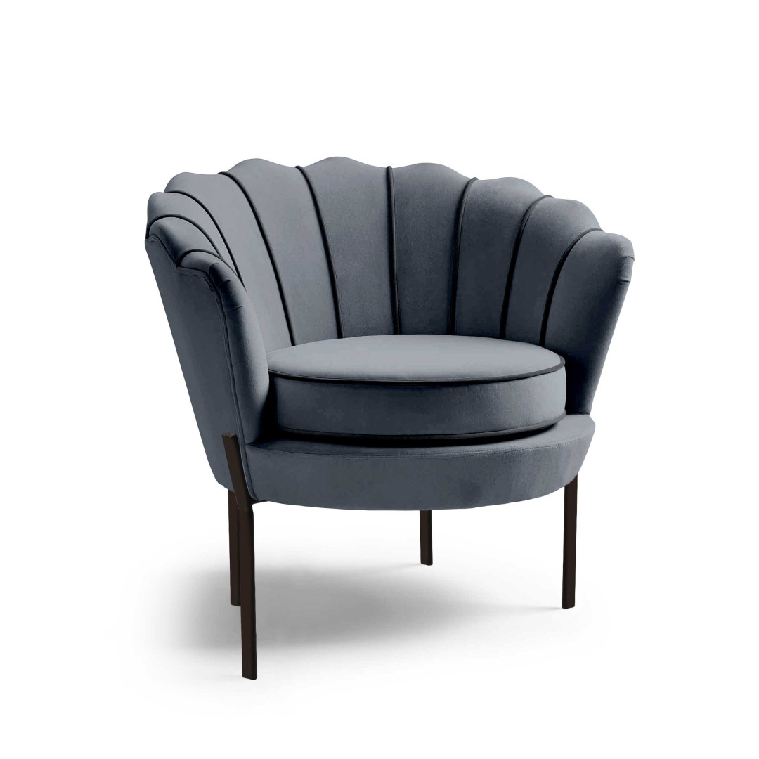 Produkt w kategorii: Fotele, nazwa produktu: Fotel ANGELO popielaty Biurka elegancja