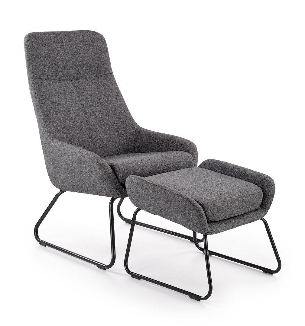 Produkt w kategorii: Fotele, nazwa produktu: Fotel Bolero popielaty wysokiej jakości