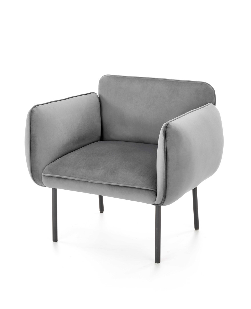 Produkt w kategorii: Fotele, nazwa produktu: Fotel BRASIL popielaty / czarny