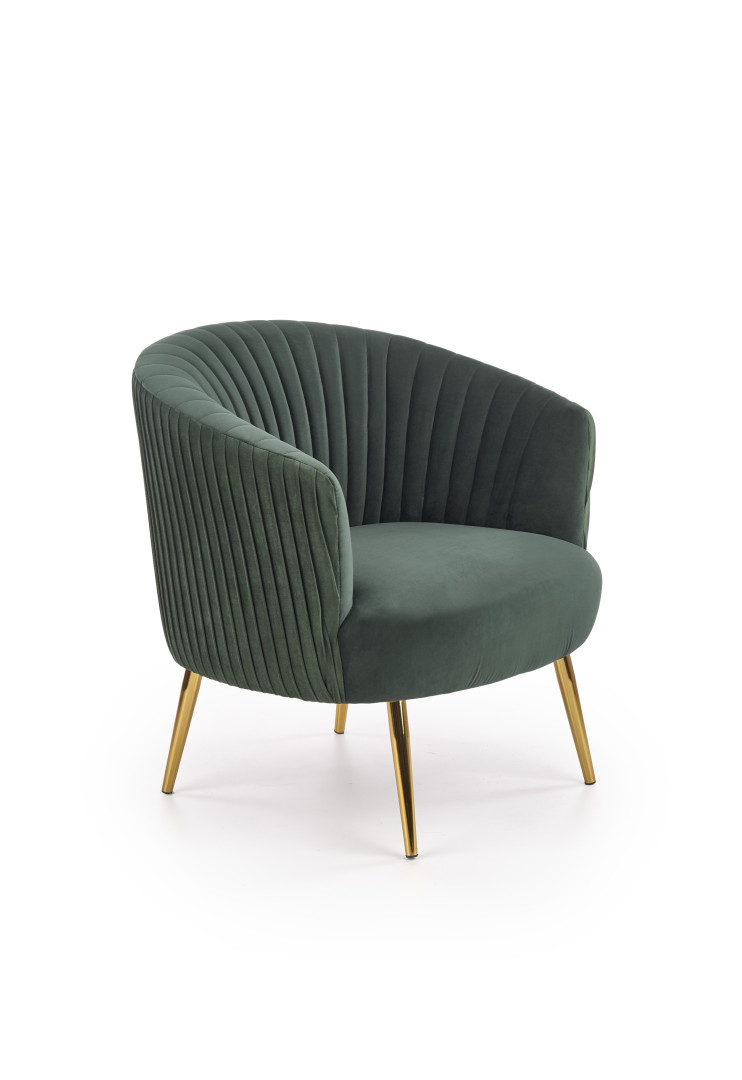Produkt w kategorii: Fotele, nazwa produktu: Fotel wypoczynkowy CROWN ciemna zieleń