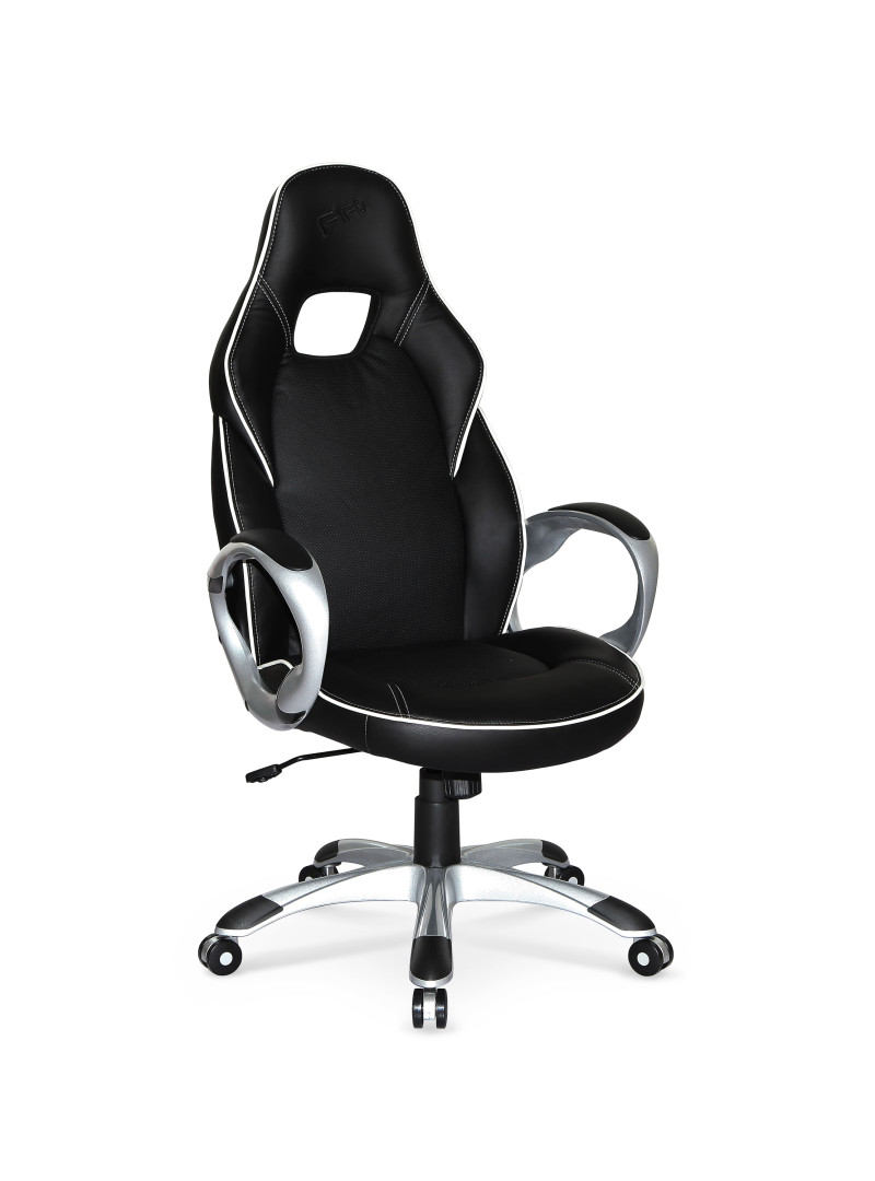 nazwa produktu: Fotel gabinetowy DELUXE czarno-biały Halmar