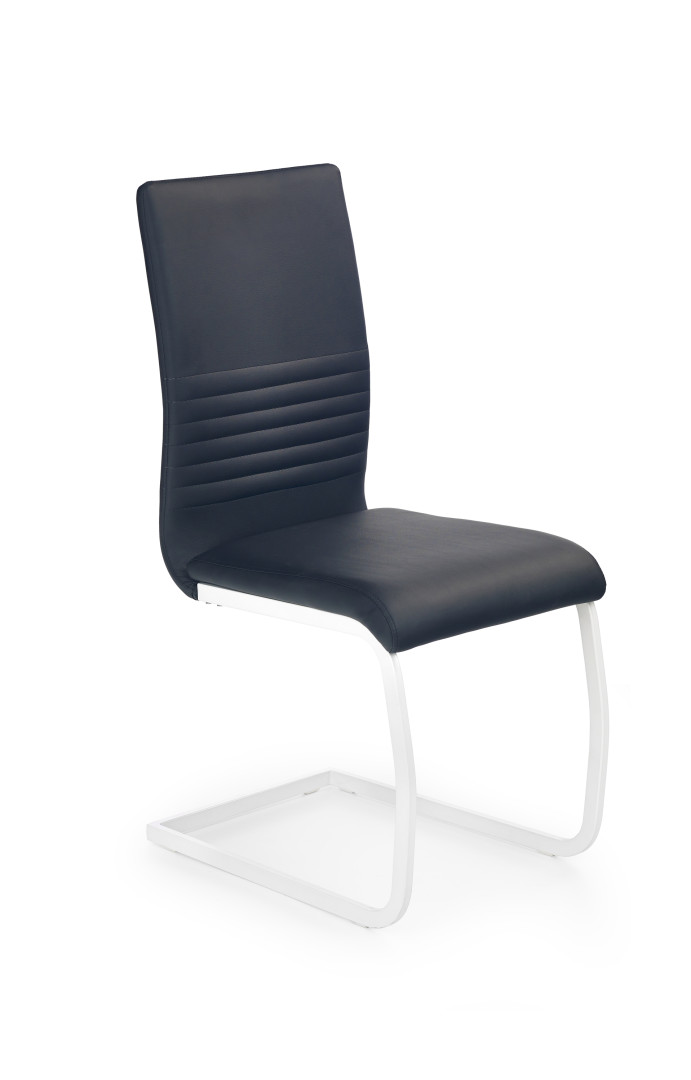 Eleganckie krzesło K185 czarne ecokóra
