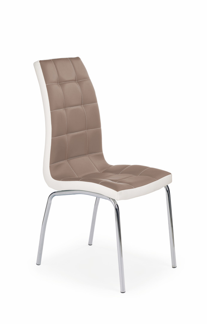 Krzesło biurowe K186 cappuccino-białe