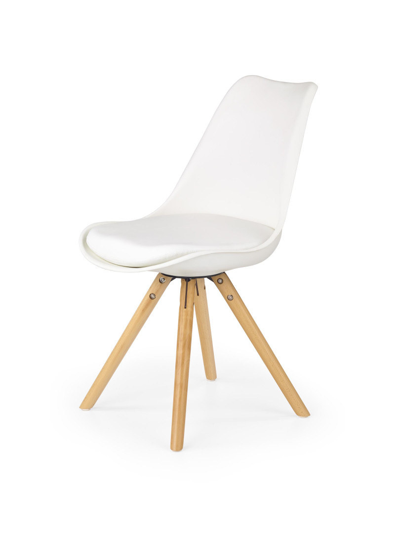 Eleganckie krzesło biurowe K201 białe