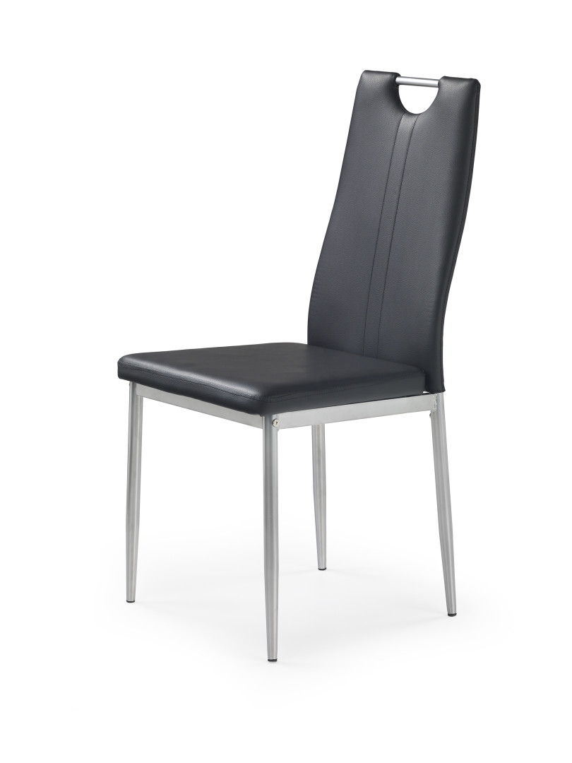 Luksusowe krzesło K202 czarne eco skóra