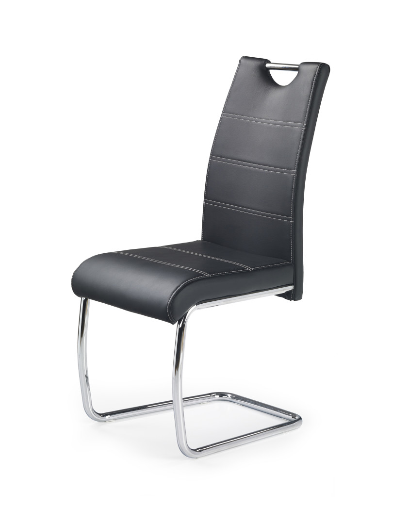 Krzesło K211 czarne eco skóra
