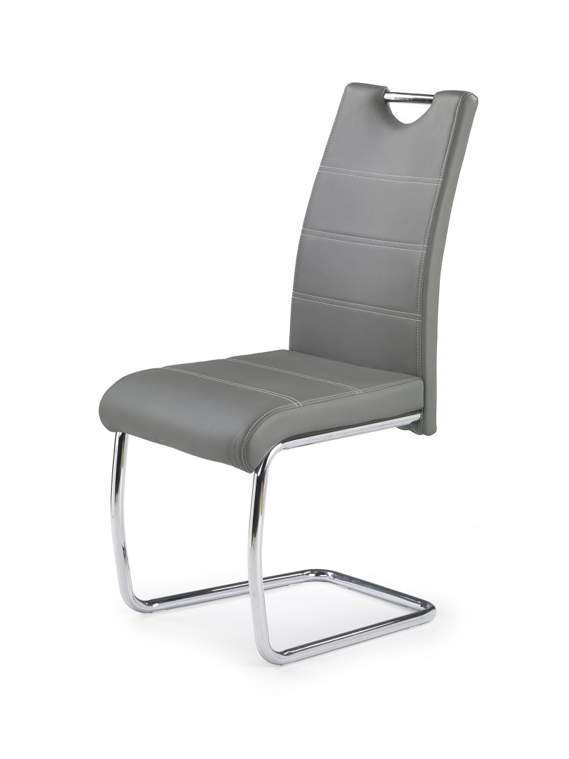 Produkt w kategorii: Krzesła, nazwa produktu: Krzesło biurowe K211 Popielate Eko Skóra