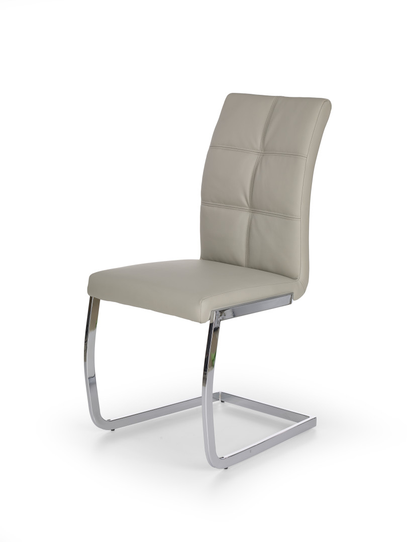 Eleganckie krzesło biurowe K228 jasny popiel
