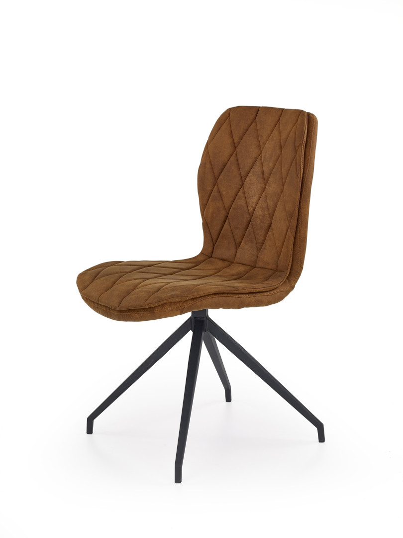 Eleganckie krzesło biurowe brązowe K237