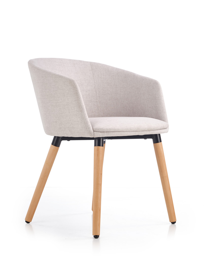 Produkt w kategorii: Krzesła, nazwa produktu: Krzesło beżowe K266 eleganckie biurko