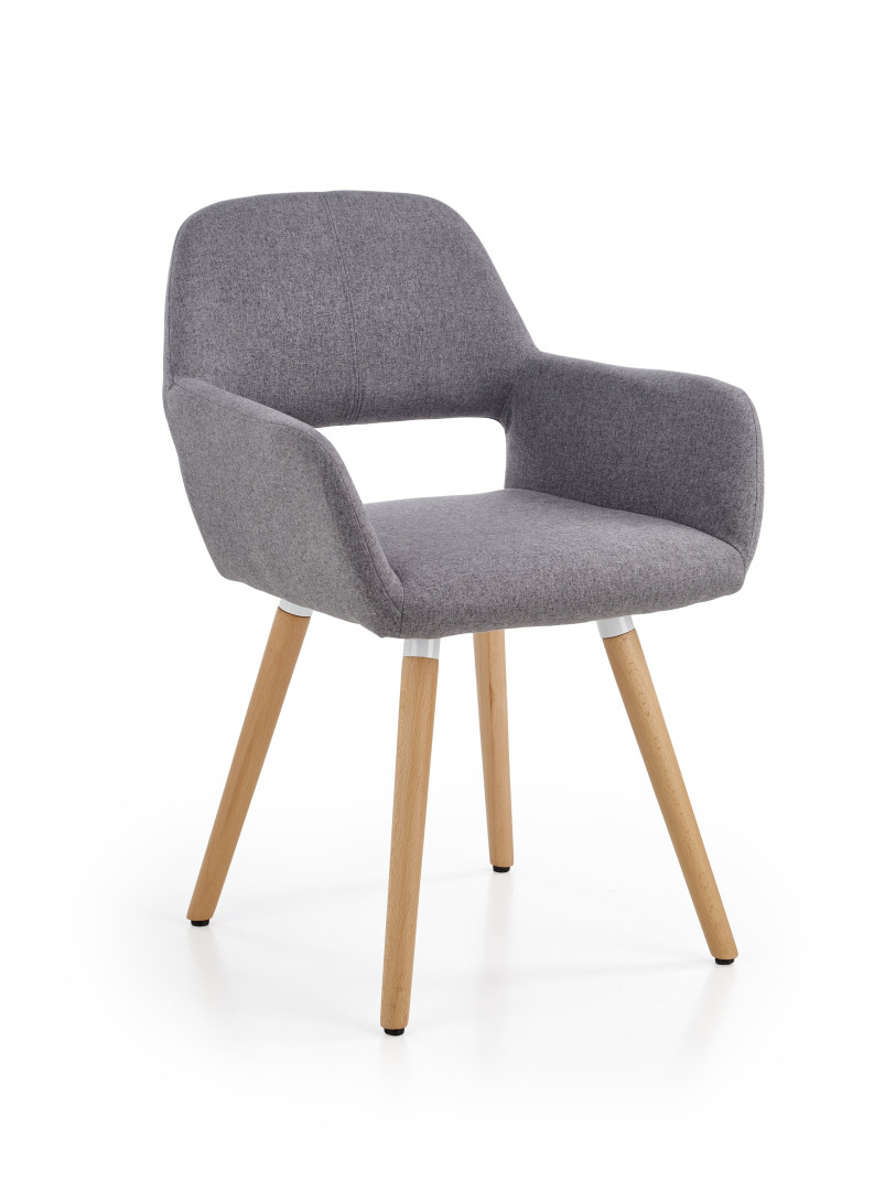 Produkt w kategorii: Krzesła, nazwa produktu: Luksusowe krzesło biurkowe K283 Popielaty