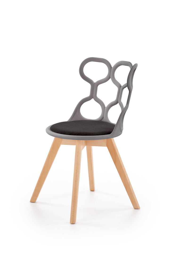 Produkt w kategorii: Krzesła, nazwa produktu: Nowoczesne krzesło K308 popiel/czarne