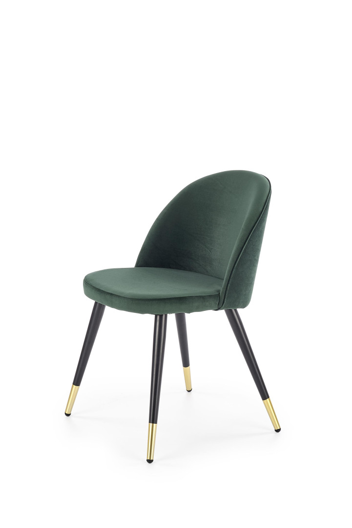 Eleganckie krzesło zielone K315