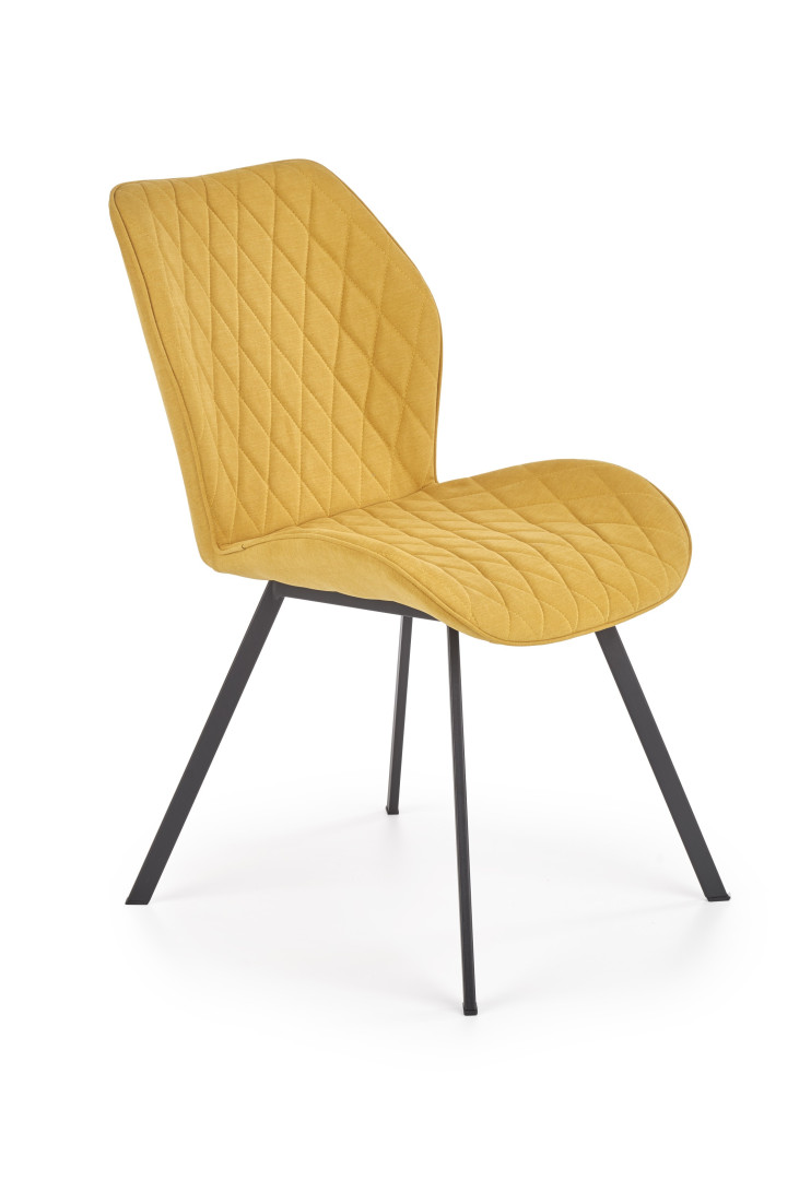 Krzesło biurowe musztardowe K360 Elegance