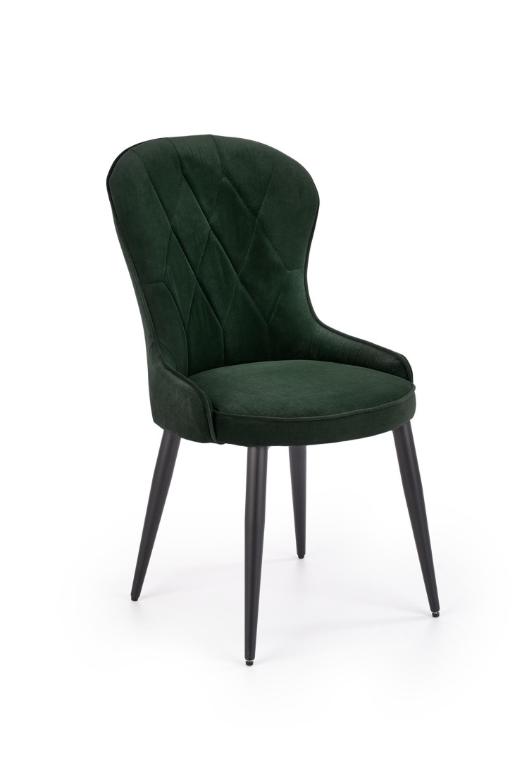 Eleganckie krzesło velvet K366 zieleni