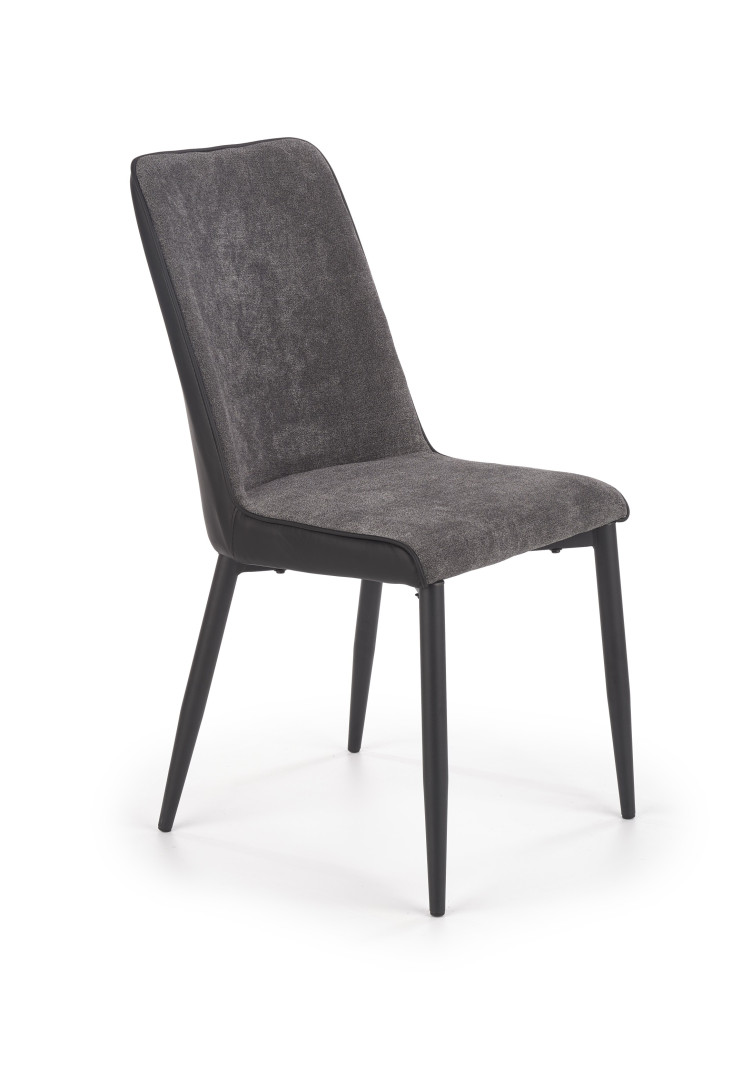 Eleganckie krzesło K368 popielate czarne