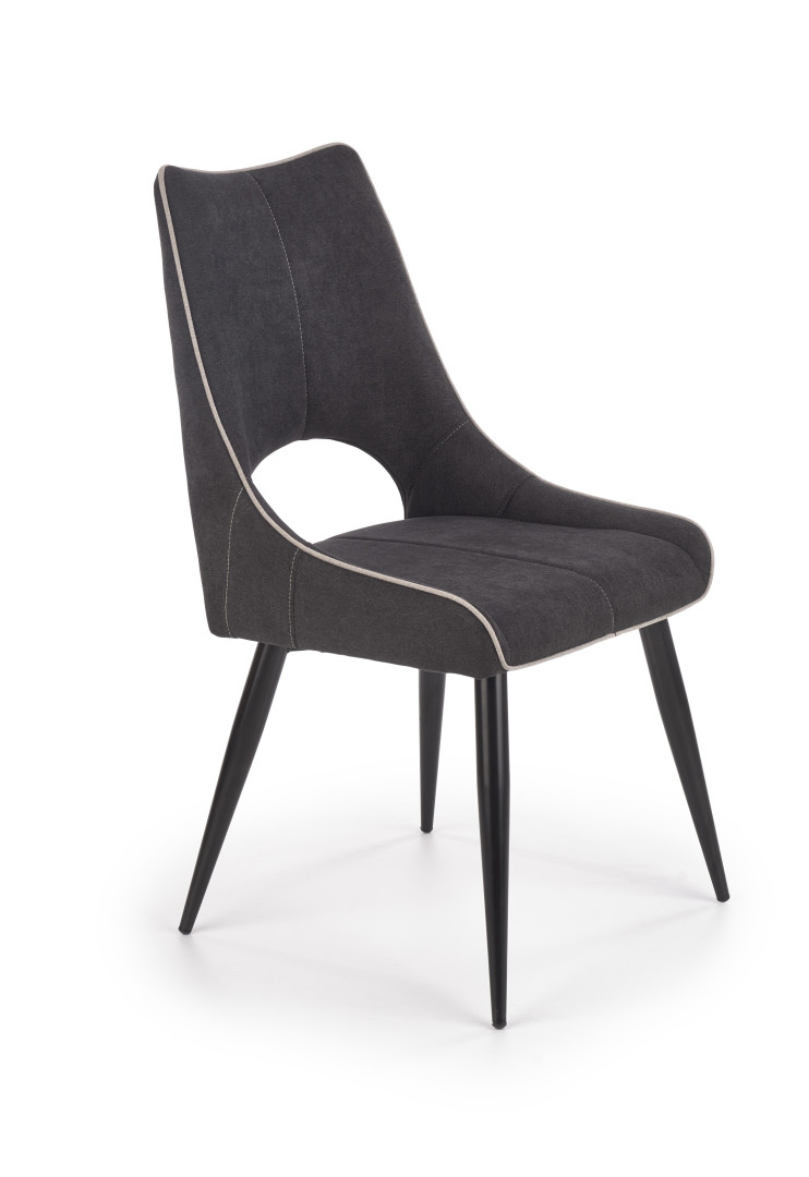 Eleganckie krzesło Halmar K369 popiel, luksusowe