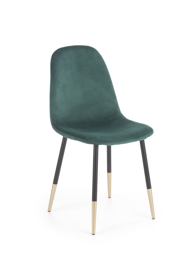 Eleganckie krzesło biurowe K379 ciemnozielone