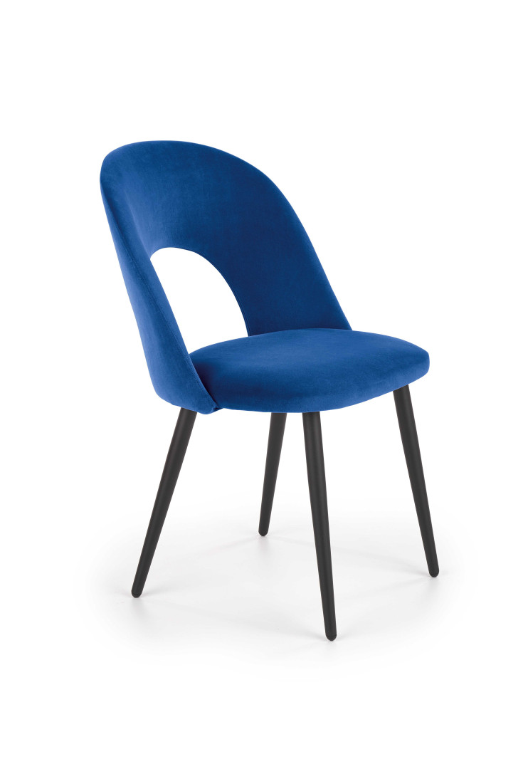 Produkt w kategorii: Krzesła, nazwa produktu: Nowoczesne krzesło granatowe K384