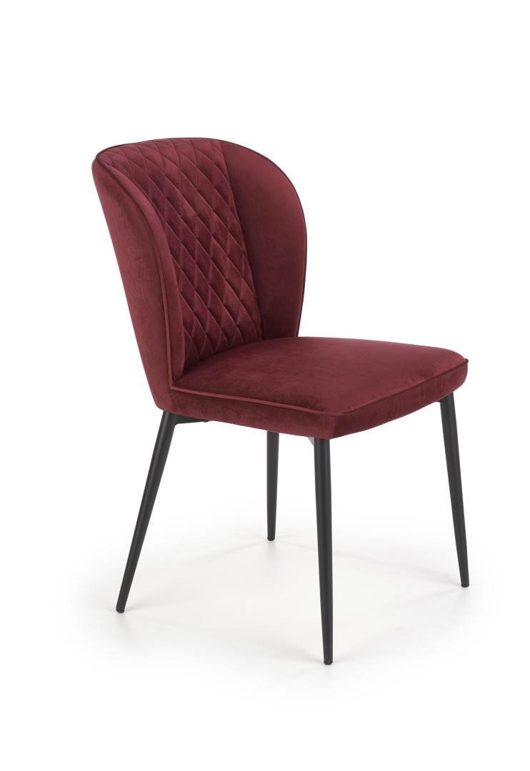 Eleganckie krzesło biurowe bordowe V-CH-K/399