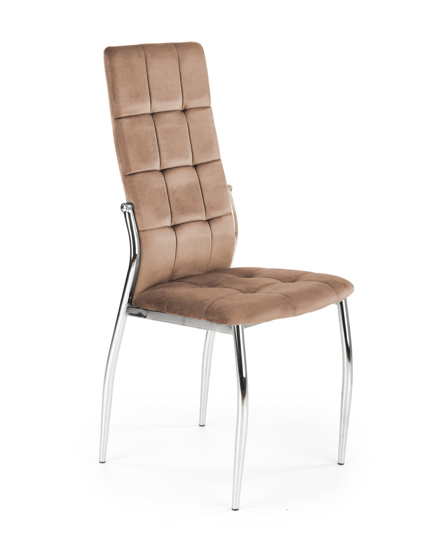 Luksusowe krzesło biurowe beżowe K416
