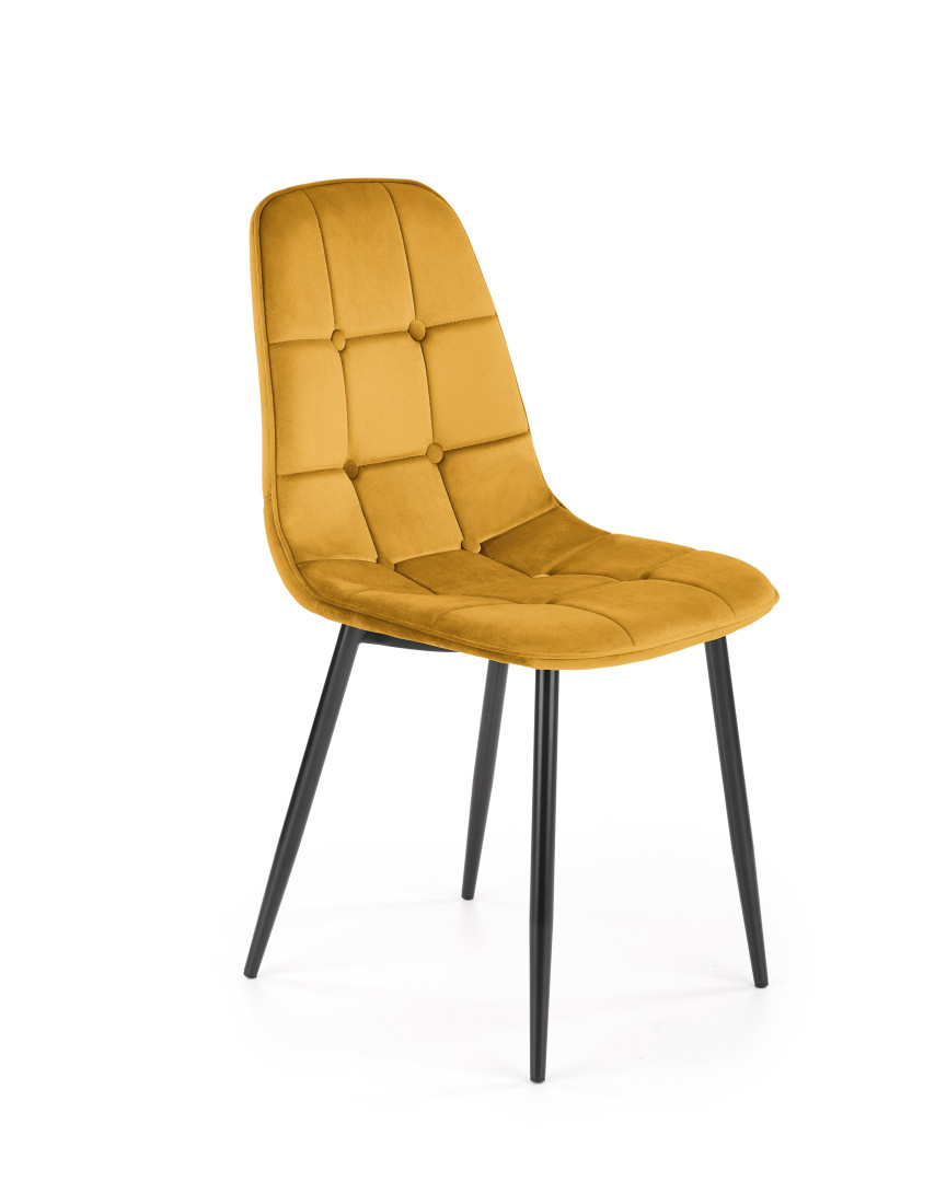 nazwa produktu: Krzesło musztardowe velvet K417 4szt.