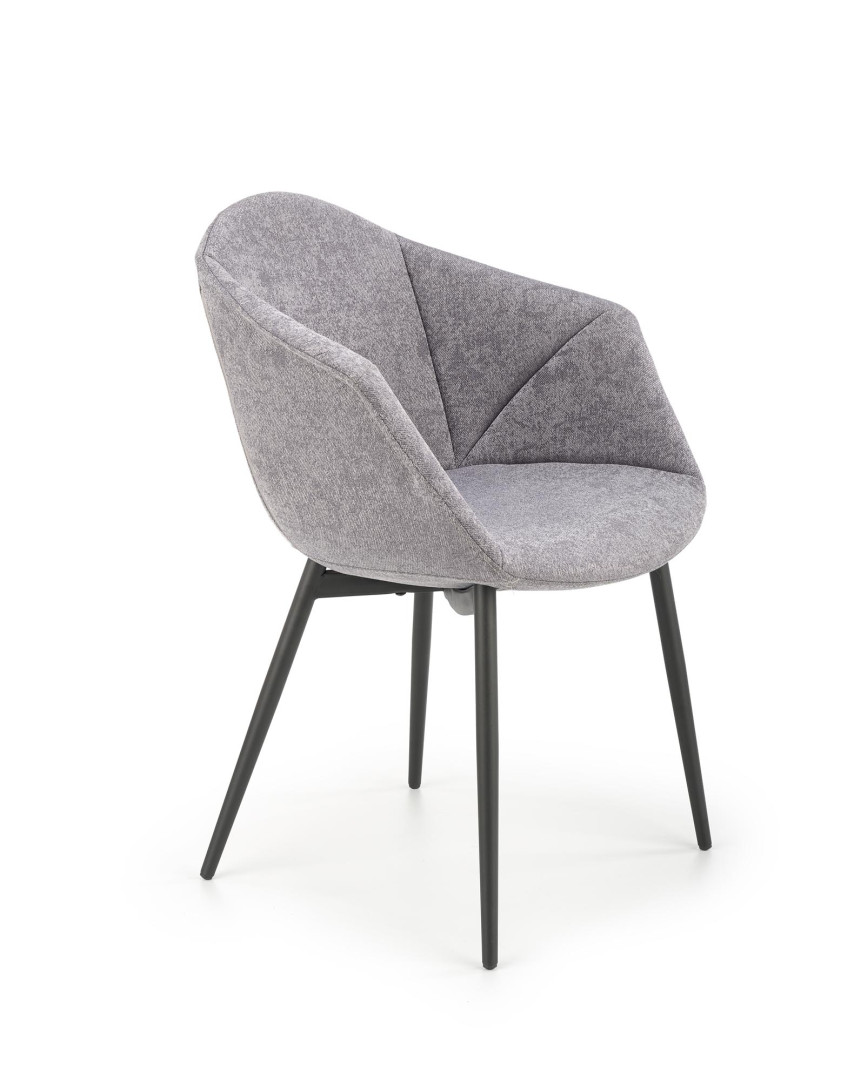 nazwa produktu: Krzesło K420 Popielate Stalowe eleganckie