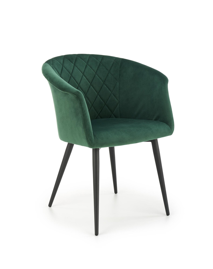Eleganckie krzesło K421 ciemna zieleń
