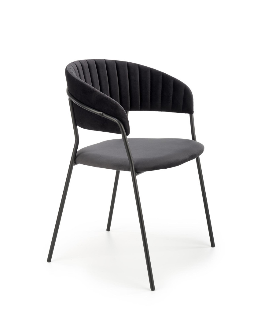 Eleganckie krzesło K426 w kolorze czarnym