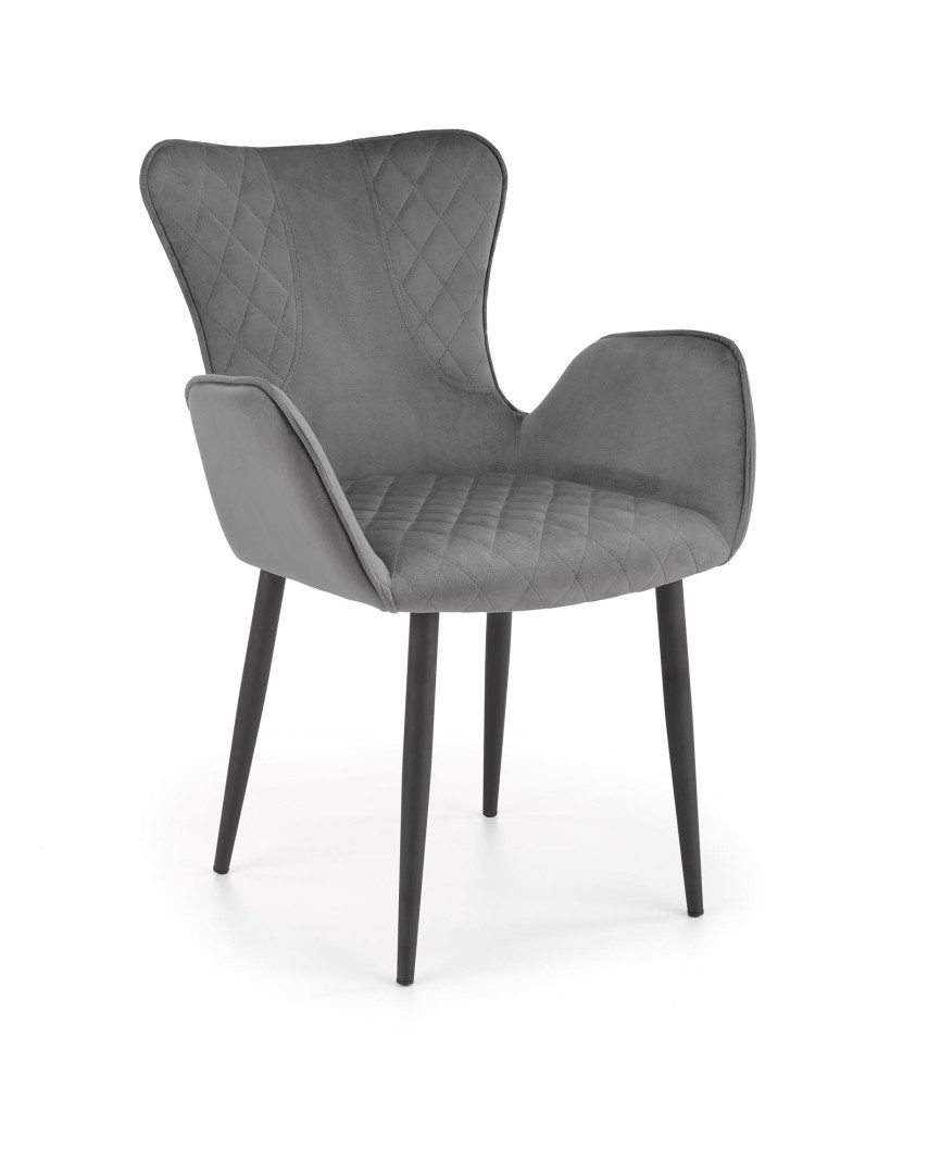 Produkt w kategorii: Krzesła, nazwa produktu: Krzesła biurowe K427 Popielate 2szt.