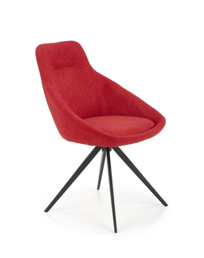 Eleganckie krzesło czerwone K431