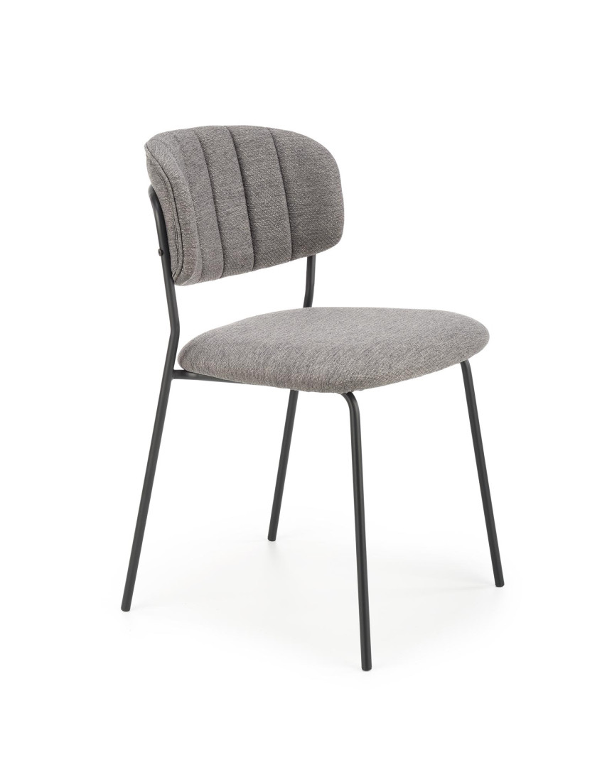 Krzesło popielate K433 eleganckie i stylowe