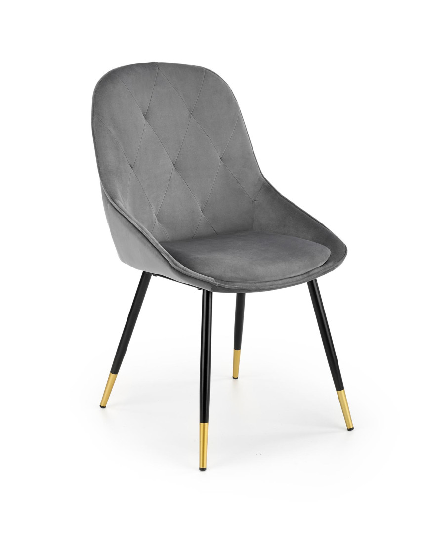 Produkt w kategorii: Krzesła, nazwa produktu: Eleganckie krzesło popielate K437