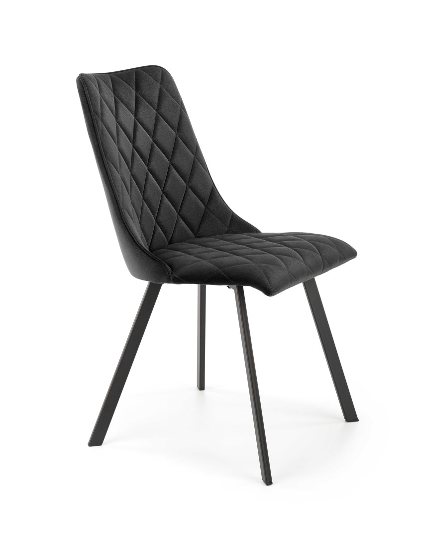 Luksusowe krzesło czarne K450 Halmar