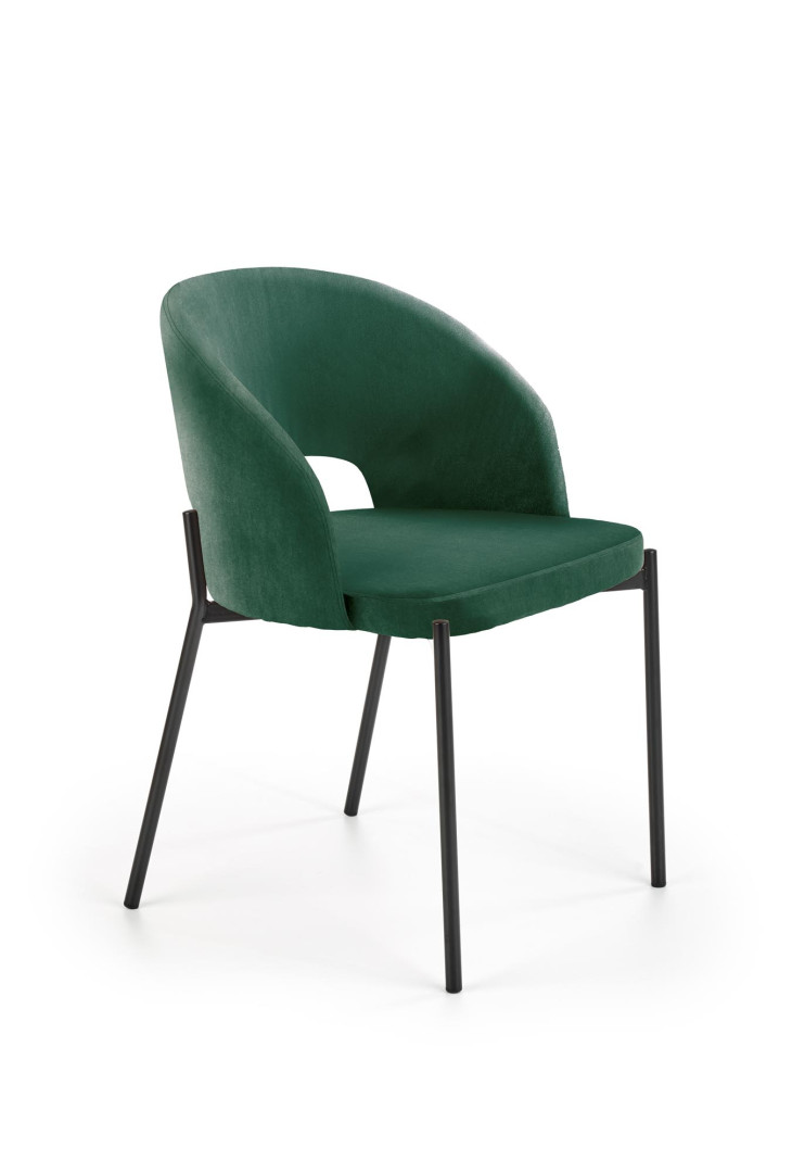 Nowoczesne krzesło K455 ciemna zieleń