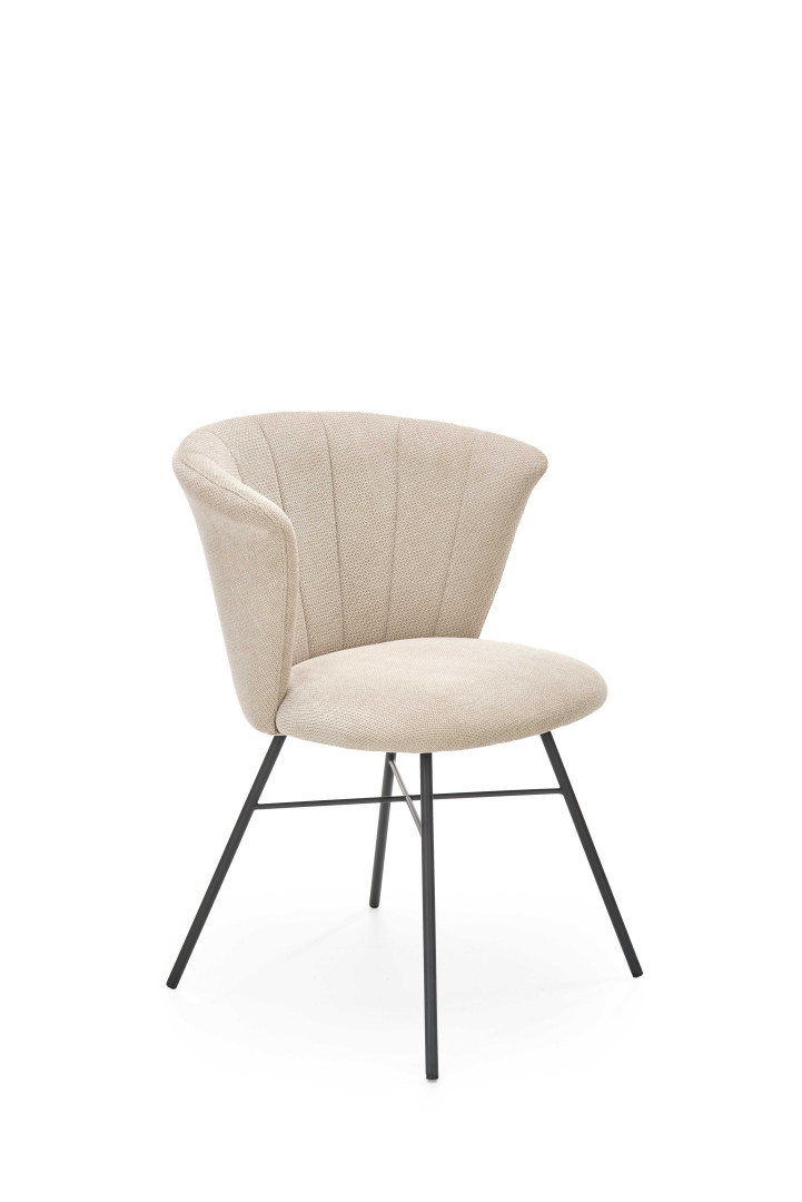 Eleganckie krzesło beżowe Halmar K459