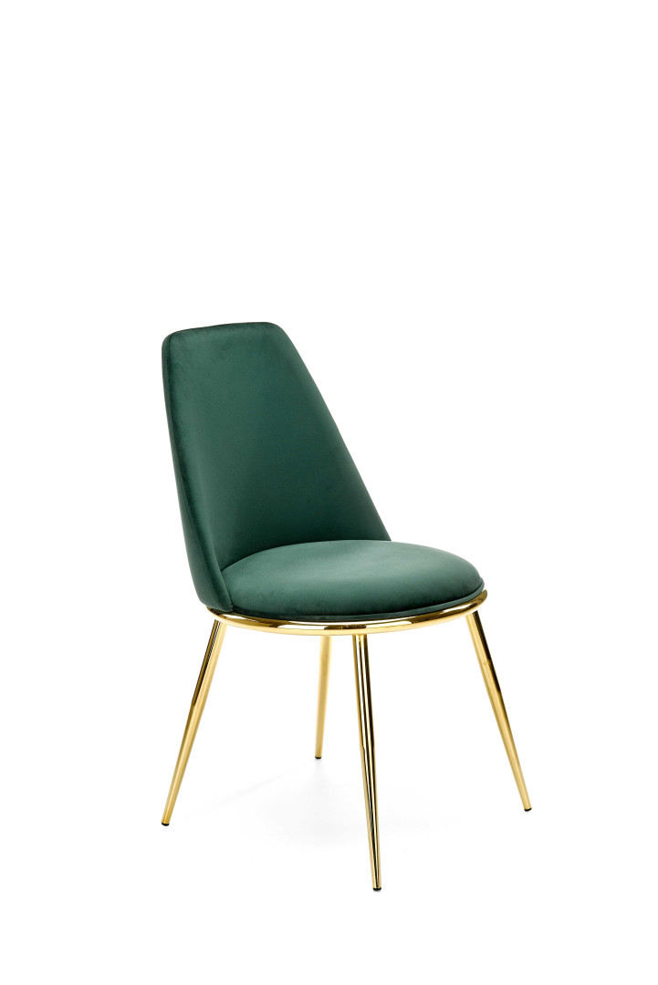Eleganckie krzesło biurowe K460 ciemnozielone