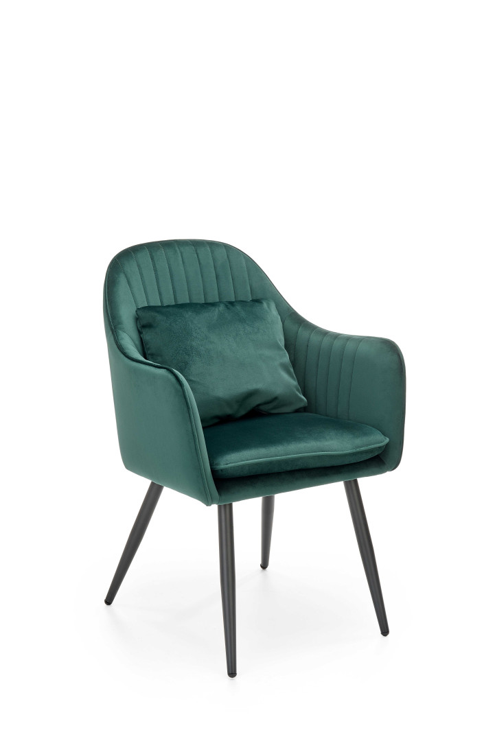 Luksusowe krzesło biurowe ciemnozielone