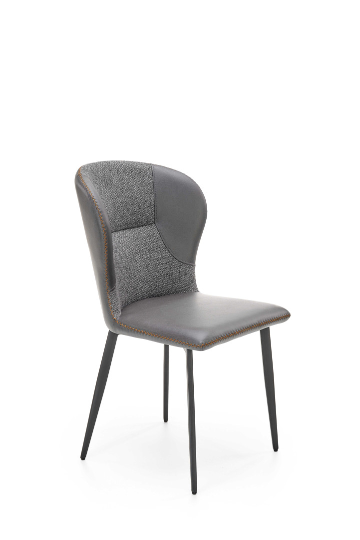 Eleganckie krzesło biurowe K466 ciemny popiół