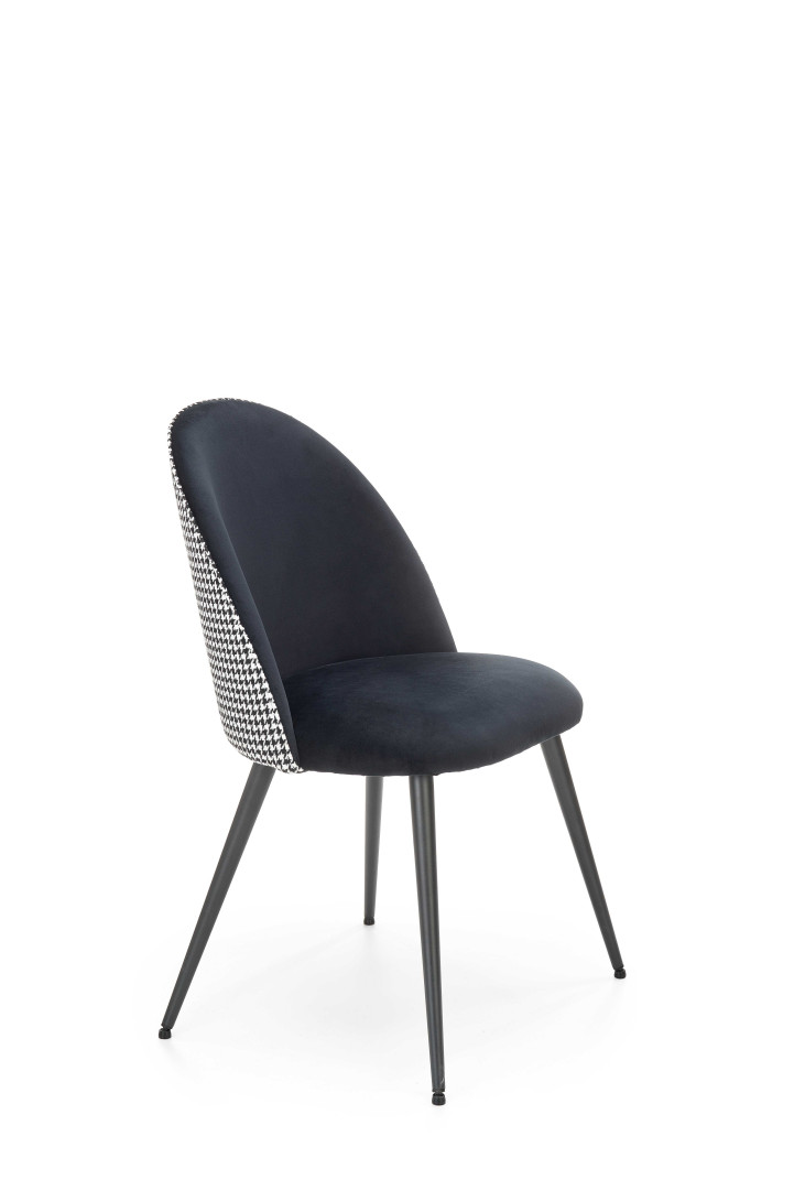 Eleganckie krzesło biurowe czarno-białe