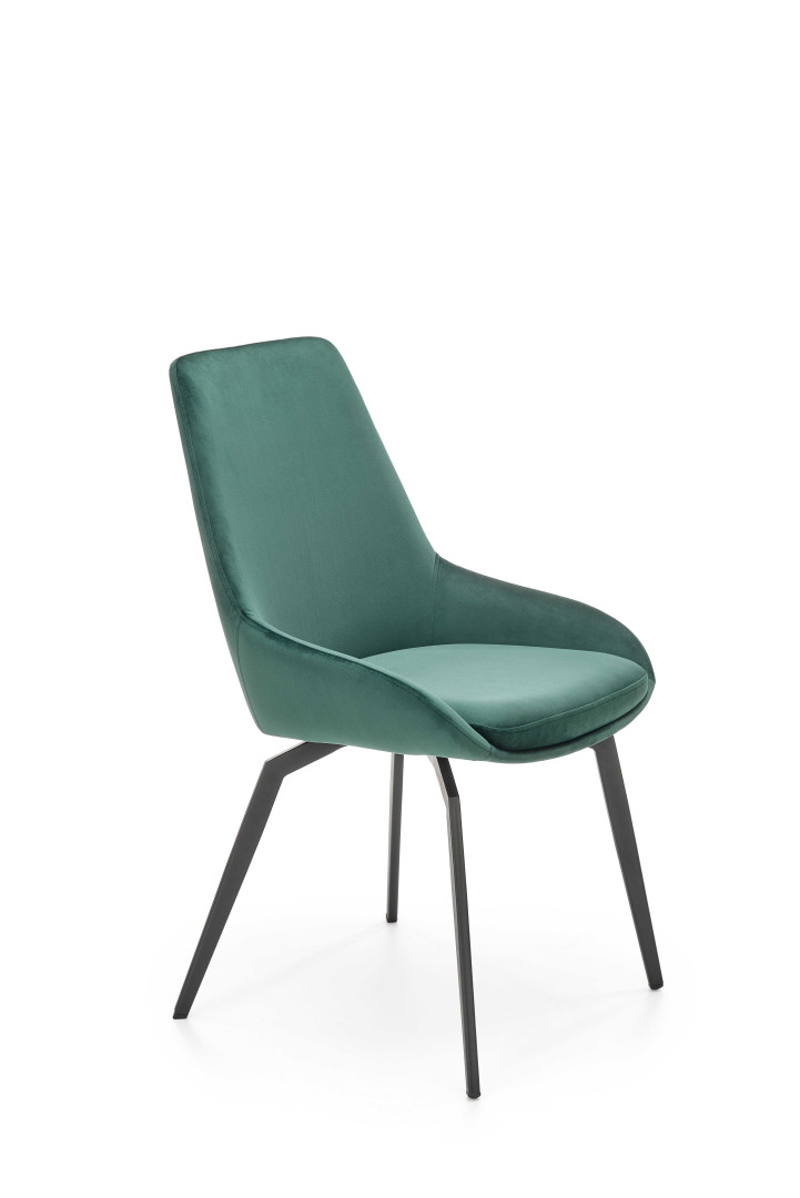 Eleganckie krzesło biurowe K479, ciemnozielone