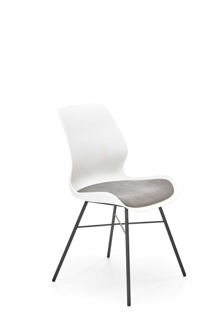 Produkt w kategorii: Krzesła, nazwa produktu: Luksusowe krzesło biurowe Halmar K488 białe-popielate